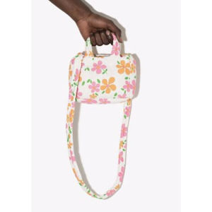 ERL Men's White Mini Floral Print Cross Body Bag